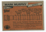 1981 Topps Mark Murphy Signed Card Football Autographed #104