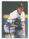 1996 Fleer Shawn Estes Signed Card Baseball MLB Autographed AUTO #587