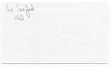 Ron Samford Signed 3x5 Index Card Autographed MLB Baseball New York Giants