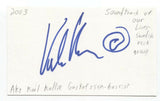 Soundtrack of Our Lives - Ake Karl Kalle Gustafsson Signed 3x5 Index Card