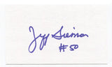 Jeff Siemon Signed 3x5 Index Card Autographed NFL Football Hall of Fame HOF