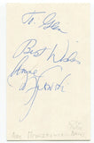 Anne Mroczkowski Signed 3x5 Index Card Autographed Canadian News Journalist 