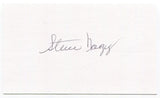 Steve Nagy Signed 3x5 Index Card Autographed MLB Baseball Pittsburgh Pirates