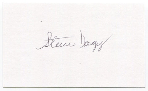 Steve Nagy Signed 3x5 Index Card Autographed MLB Baseball Pittsburgh Pirates