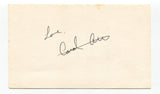 Carol Alt Signed 3x5 Index Card Autographed Actress Model Wings King Of The Hill