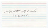 Tim Cheek Signed 3x5 Index Card Autographed JFK Assassination Pallbearer 