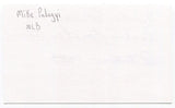 Mike Palagyi Signed 3x5 Index Card Autographed Baseball 1939 Washington Senators