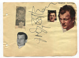 Joseph Cotten and Frank Fay Signed Album Page 1940's Autographed Citizen Kane