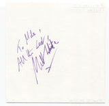 Matthew White Signed Page Autographed Signature Inscribed "To Mike" Actor
