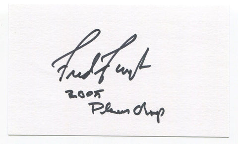 Fred Funk Signed 3x5 Index Card Autographed PGA Golf Golfer