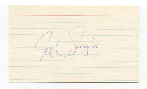Joe Simpson Signed 3x5 Index Card Autographed MLB Baseball Seattle Mariners