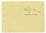 Vaughn Monroe Signed Album Page Autographed 1949 