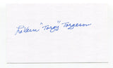 LaVern Torgeson Signed 3x5 Index Card Autograph Football NFL Washington Redskins