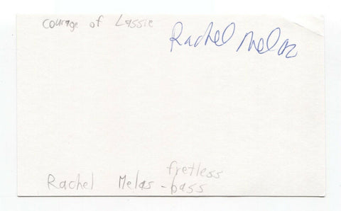 Courage of Lassie - Rachel Melas Signed 3x5 Index Card Autographed Signature