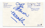 Lisa Atkinson Signed 3x5 Index Card Autographed Actress Sweeney Todd