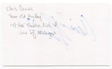 Chris Brown Signed 3x5 Index Card Autographed Team USA Hockey