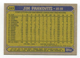 1987 Topps Jim Pankovits Signed Baseball Card RC Autographed AUTO #249