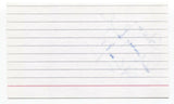 Gary Beals Signed 3x5 Index Card Autographed Signature