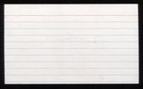 Hank Sauer Signed 3x5 Index Card Signature Autographed Baseball 