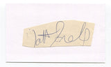 Matt Snell Signed Cut Index Card Autographed Football NFL Jets Super Bowl III