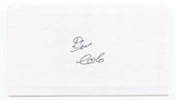 Donald "Don" Colo Signed 3x5 Index Card Autographed Baltimore Colts Pro Bowl NFL