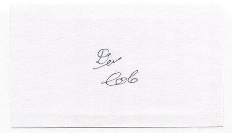 Donald "Don" Colo Signed 3x5 Index Card Autographed Baltimore Colts Pro Bowl NFL