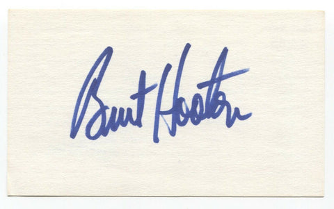 Burt Hooton Signed 3x5 Index Card Baseball Autographed Signature