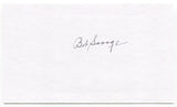 Bob Savage Signed 3x5 Index Card Baseball Autographed Signature Philadelphia 