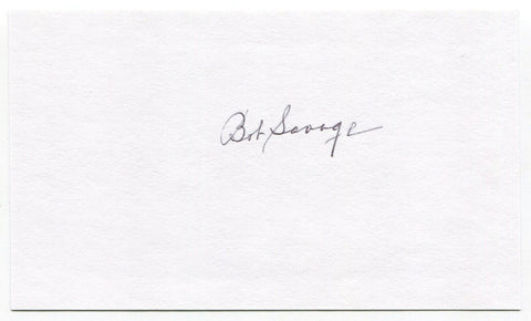 Bob Savage Signed 3x5 Index Card Baseball Autographed Signature Philadelphia 