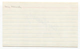 Terry Kennedy Signed 3x5 Index Card Baseball Autographed Signature