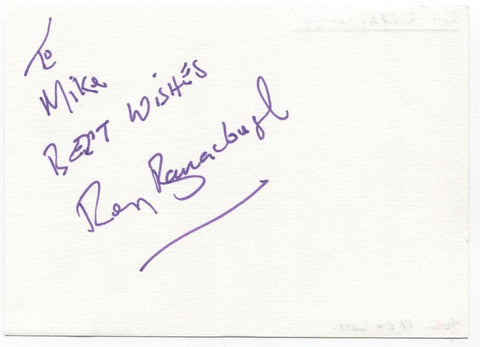 Roy Barraclough Signed Page Autographed Signature Inscribed "To Mike"