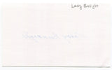 Larry Burrigh Signed 3x5 Index Card Autographed MLB Baseball 1962 Dodgers