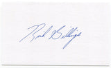Rich Billings Signed 3x5 Index Card Autographed Washington Senators Debut 1968