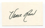 Vance Law Signed 3x5 Index Card Autographed Baseball MLB Chicago White Sox