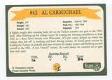 Al "Hoagy" Carmichael Signed Card Football Autographed Trading Card Packers