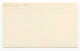 Kirby Higbe Signed Index Card Autographed Baseball MLB Brooklyn Dodgers
