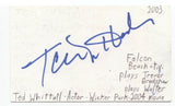 Ted Whittall Signed 3x5 Index Card Autographed Signature Actor Wicker Park