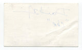 David Nevin Signed 3x5 Index Card Autographed Actor Evita Masterminds