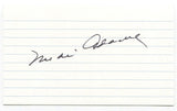 Mike Adams Signed 3x5 Index Card Autograph Signature Milwaukee Brewers 