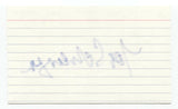 Joe Schlesinger Signed 3x5 Index Card Autographed Signature Journalist