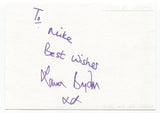 Laura Brydon Signed Page Autographed Signature Inscribed "To Mike"