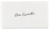 Ben Kuroki Signed 3x5 Index Card Autographed Signature WWII US Japanese Pilot