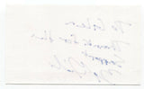 Mudmen - Zois "Zoy" Nicoles Signed 3x5 Index Card Autographed Signature Band