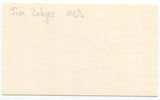 James "Jim" Bolger Signed 3x5 Index Card Autographed Cincinnati Reds Debut 1950