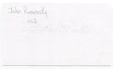 John Romonosky Signed 3x5 Index Card Autographed MLB Baseball St Louis Cardinals