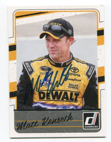 2017 Panini Donruss Matt Kenseth Signed Card Racing Autographed NASCAR AUTO #38