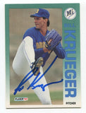 1992 Fleer Bill Krueger Signed Card MLB Baseball Autographed #285