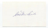 Cal McLish Signed 3x5 Index Card Baseball Autographed Signature