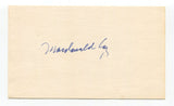 MacDonald Carey Signed 3x5 Index Card Autographed Actor Shadow Of A Doubt