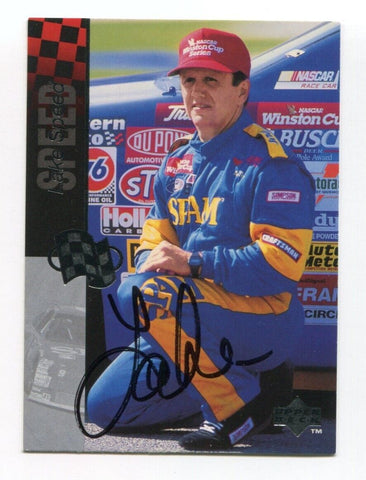 1995 Upper Deck Lake Speed Signed Card NASCAR Racing Autograph AUTO #191